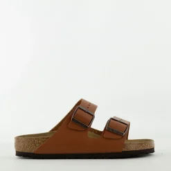 Birkenstock slipper cognac