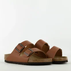 Birkenstock slipper cognac